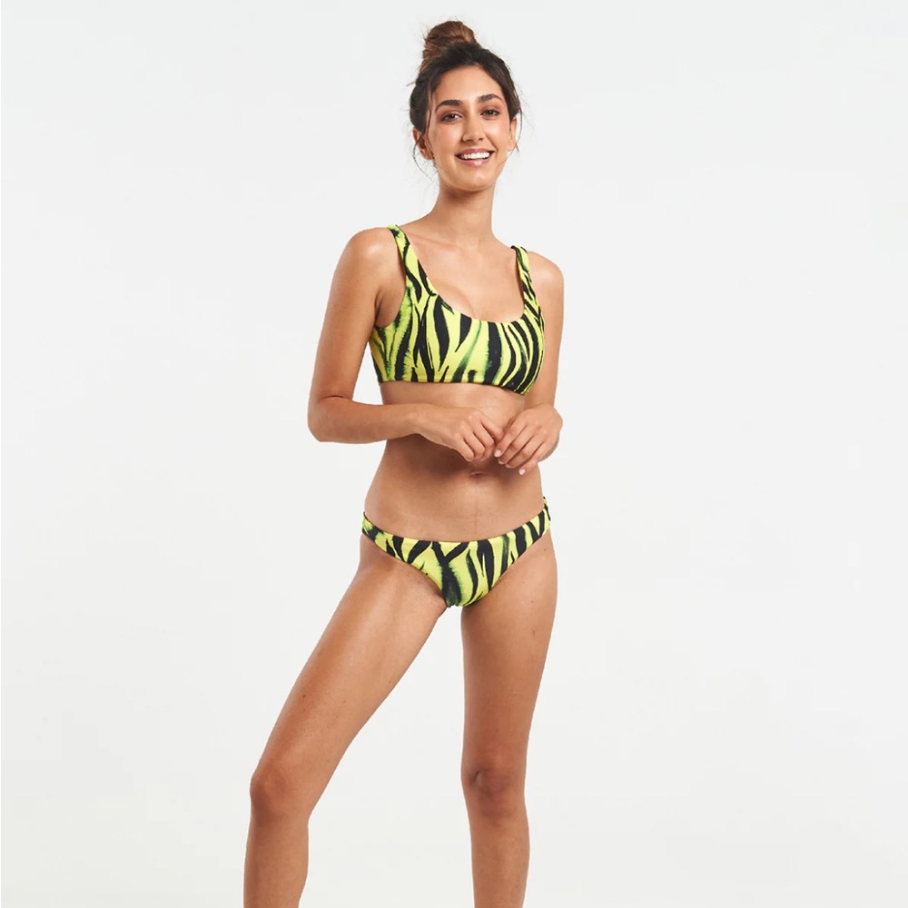 Sigal neon zibra bikini NWT